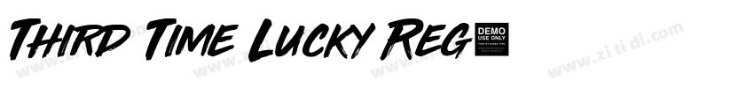 Third Time Lucky Reg字体转换